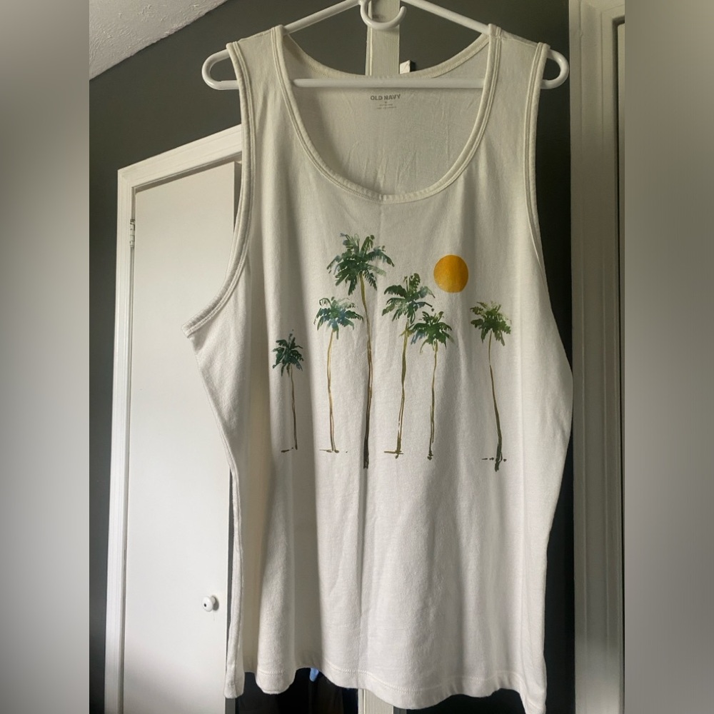 Mens Old Navy Graphic Tank, Sz. XL